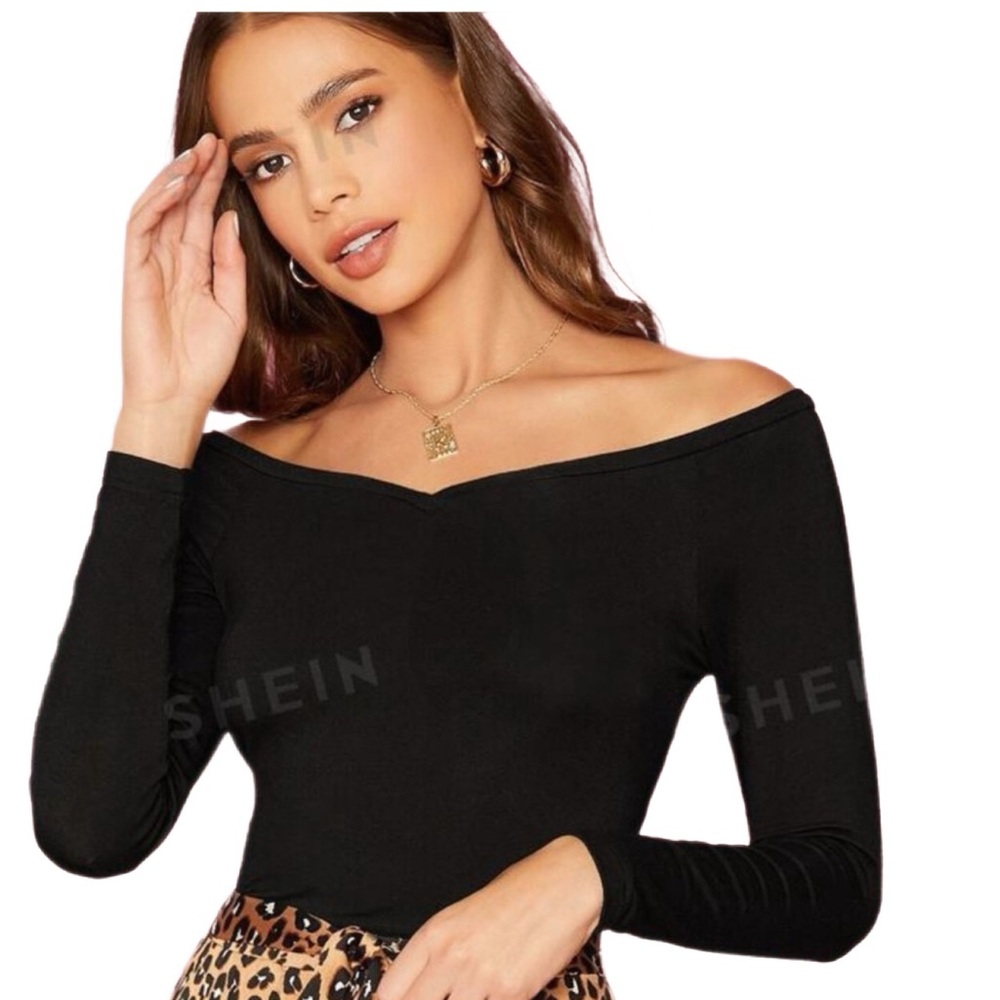 Off Shoulder Long Sleeve Top
